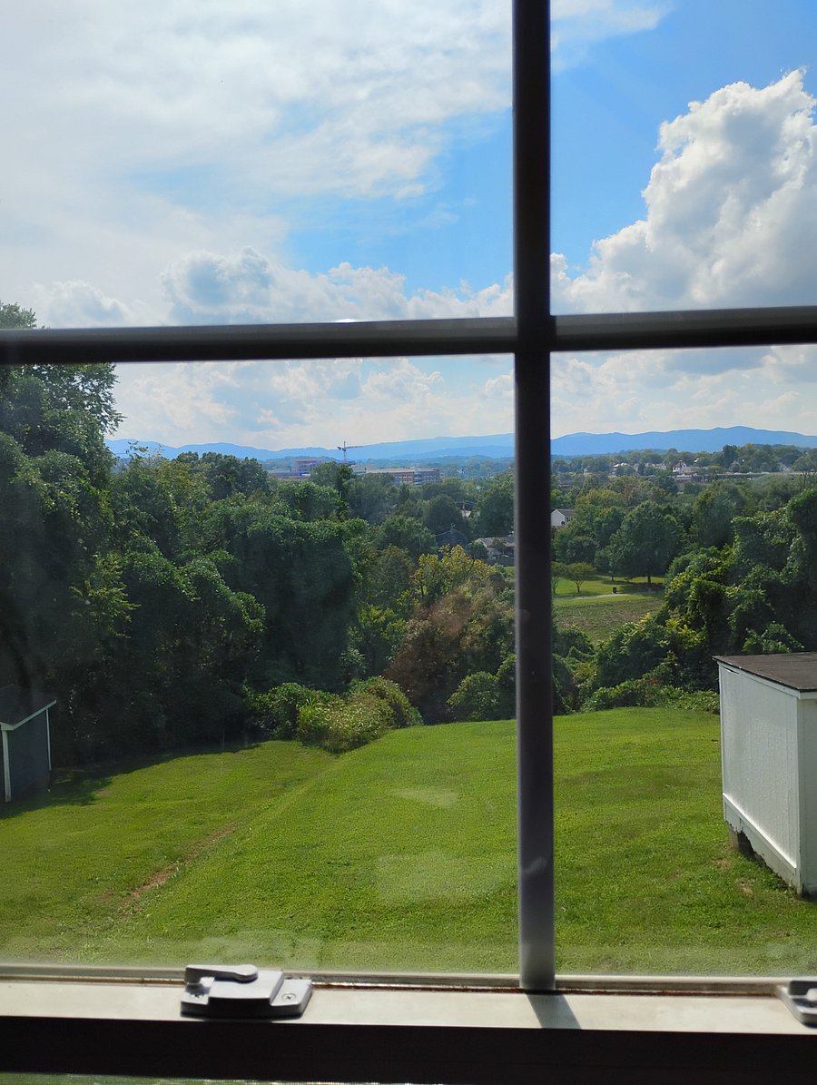 View of Carilion Medical Center from the window.