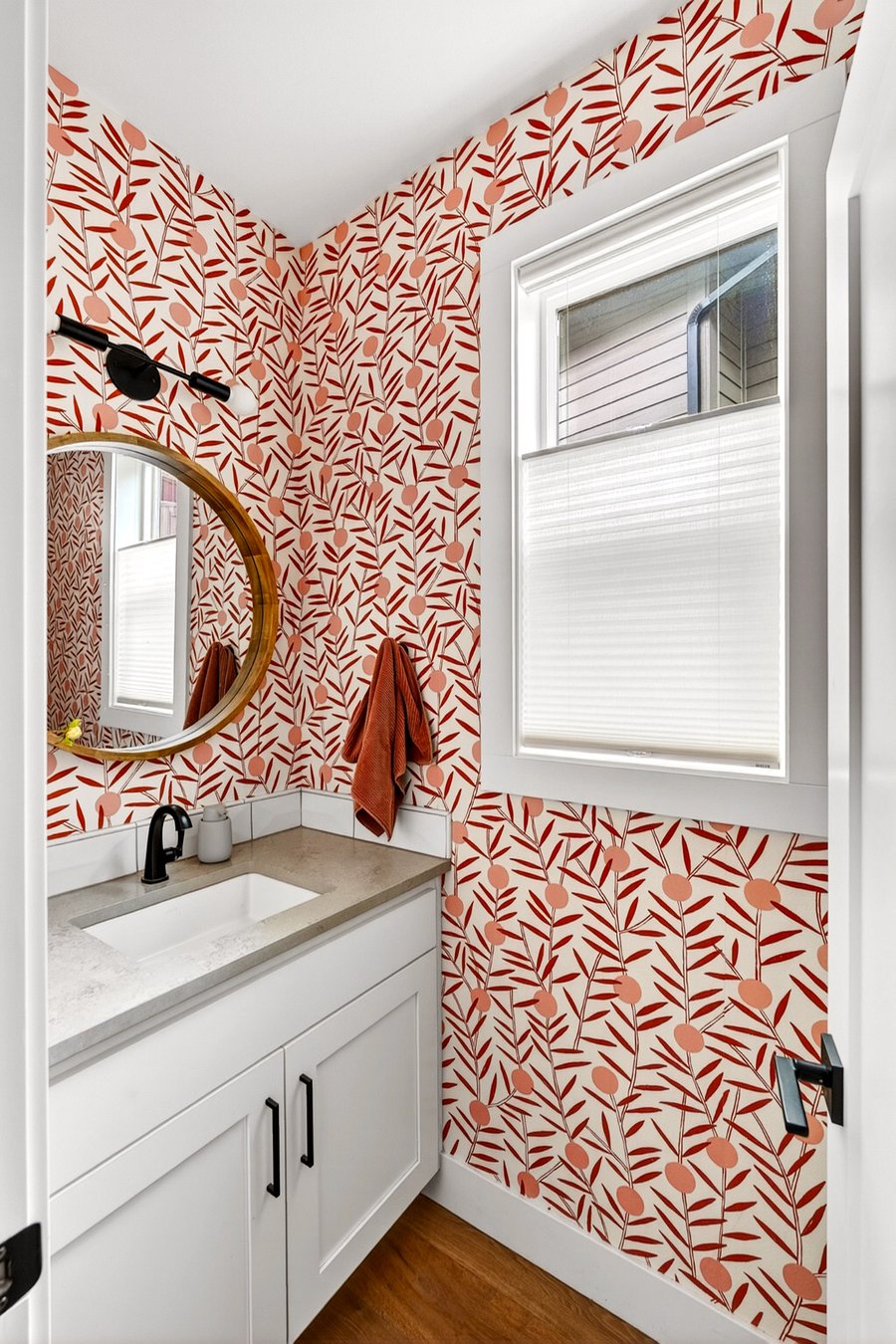 Powder bath off kitchen