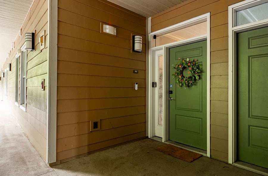 Front door to condo