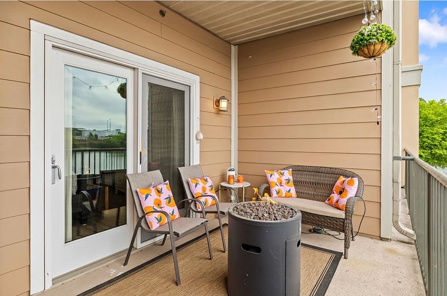 Patio facing Tennessee River