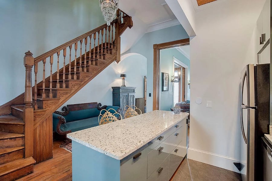 Kitchen & stairwell