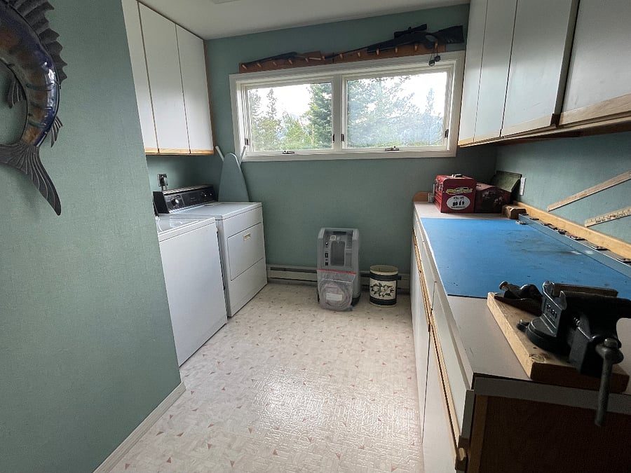 laundry and work bench