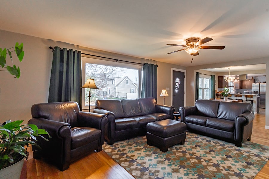 living area with smart TV and wifi