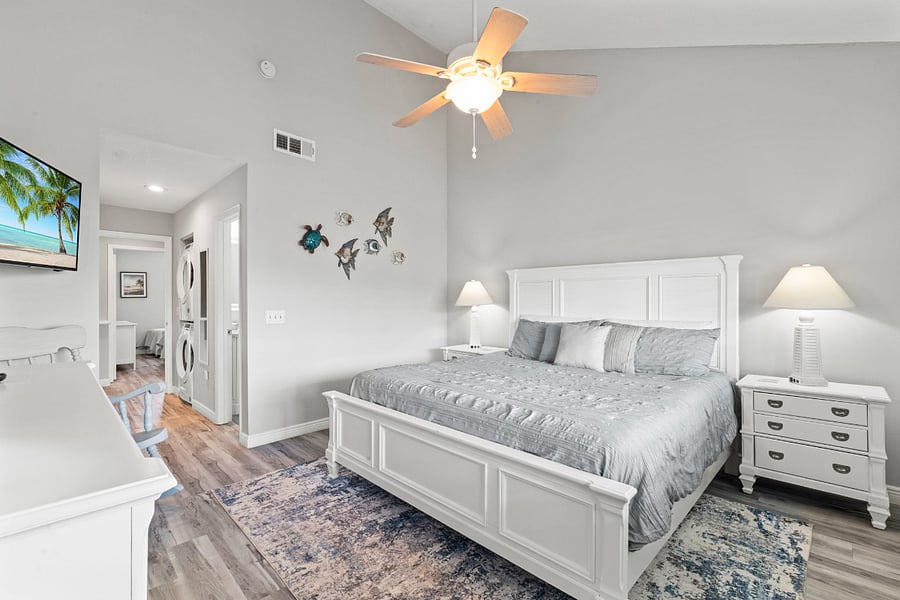 master bedroom with king bed