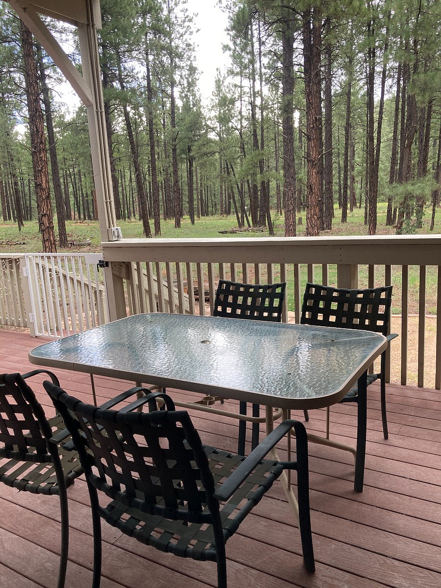 Table on back porch 