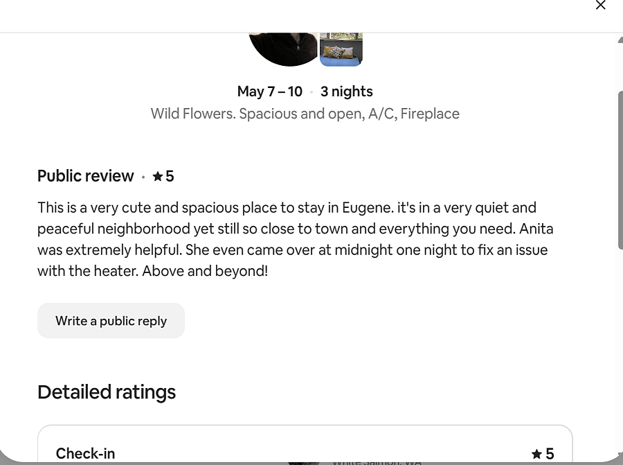 Review from another platform