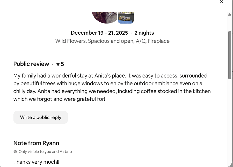 Review from another platform