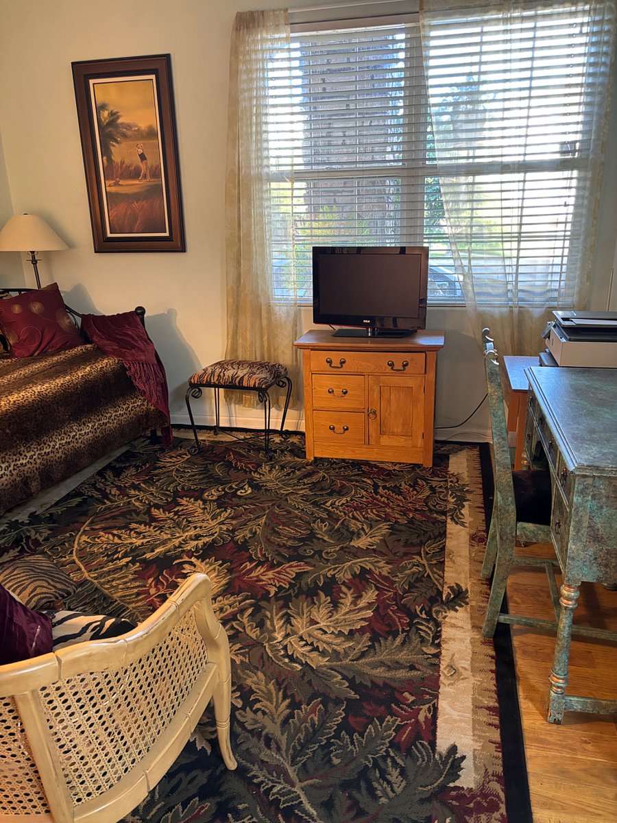 Office with desk and daybed