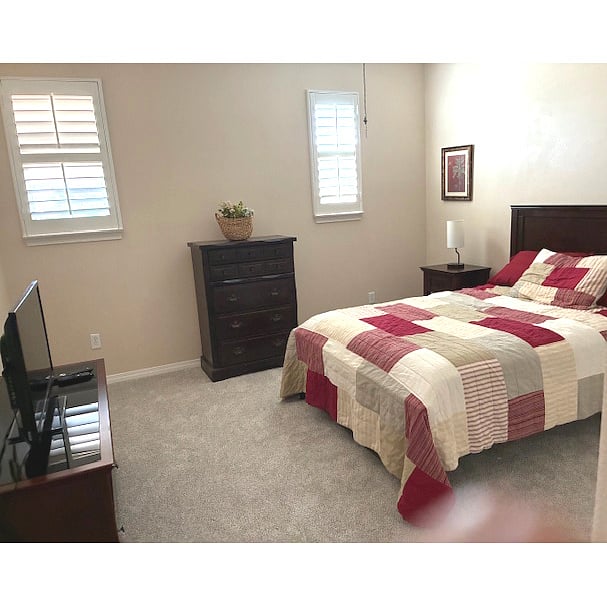 Bedroom 2, full size bed with TV