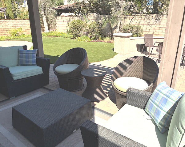 Patio adjacent to breakfast room