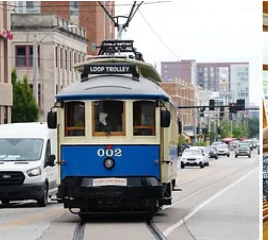 Seasonal trolley picks up 500 feet for front door, take to The world famous LOOP!