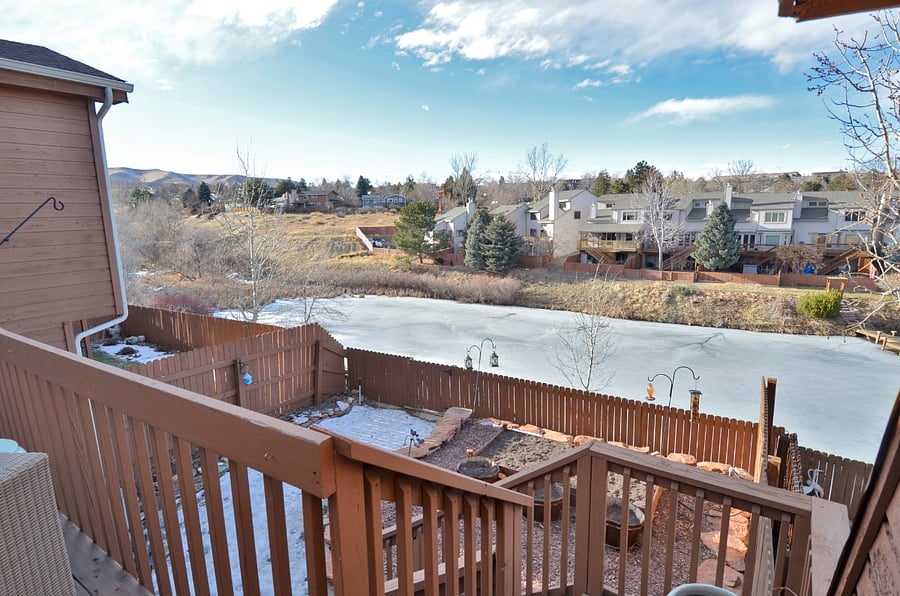 Upper Patio with Lake and Green Mtn Views
