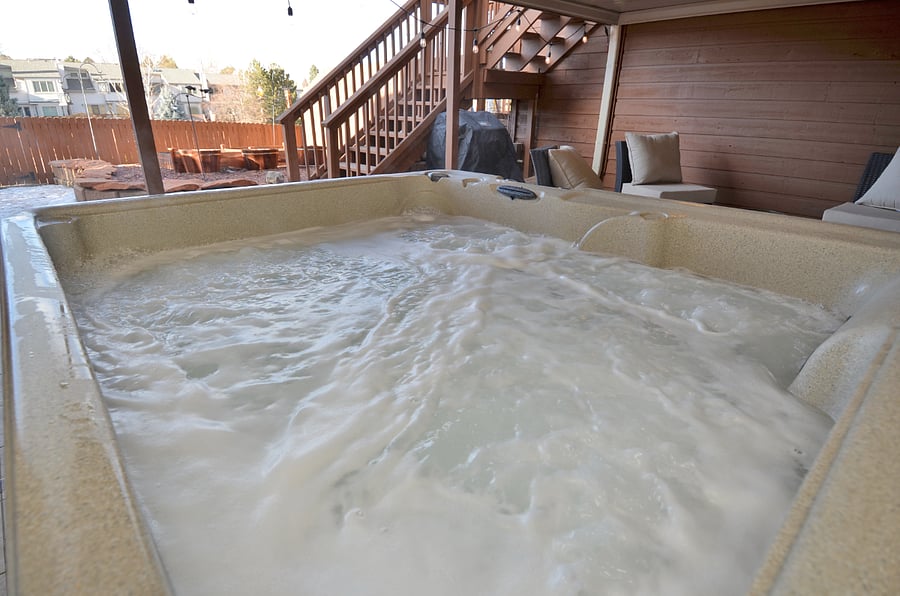 Hot Tub Under Covered Patio Deck