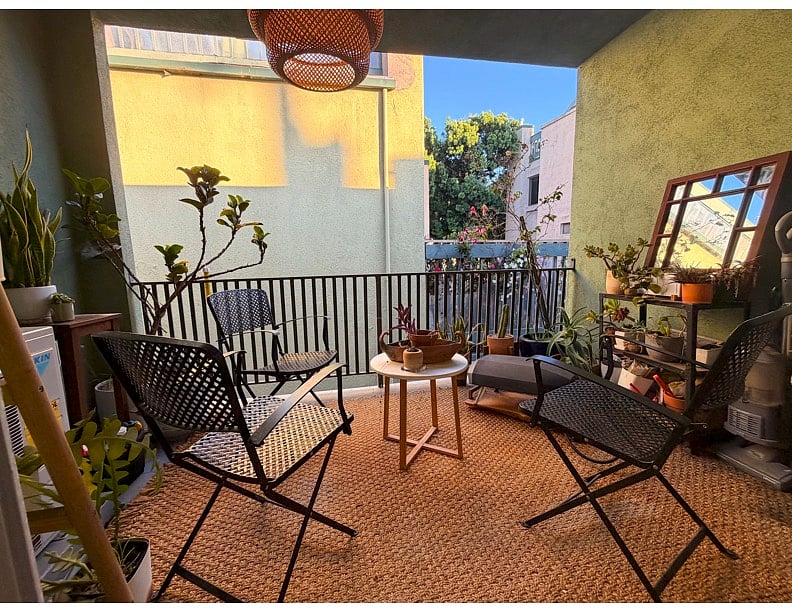 Upstairs balcony/patio