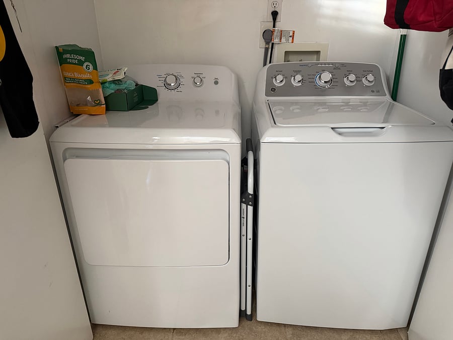 In unit washer and dryer