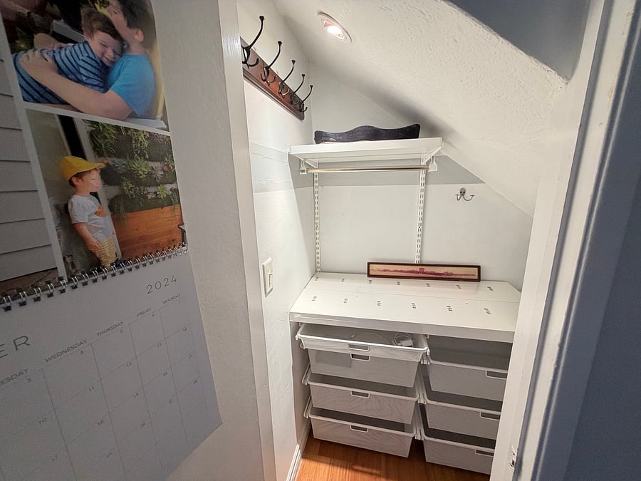 Your closet + storage space