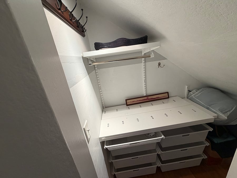 Your closet + storage space