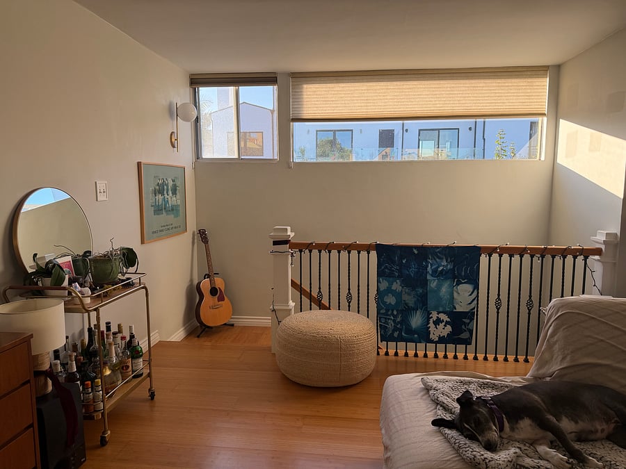 Stairs to the downstairs + lots of natural light!