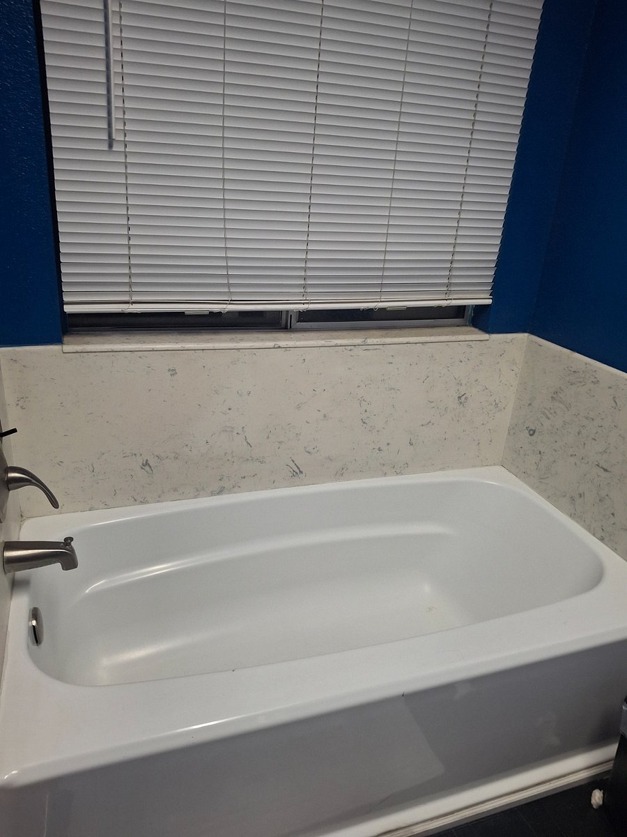 Master bathroom with tub and shower separate