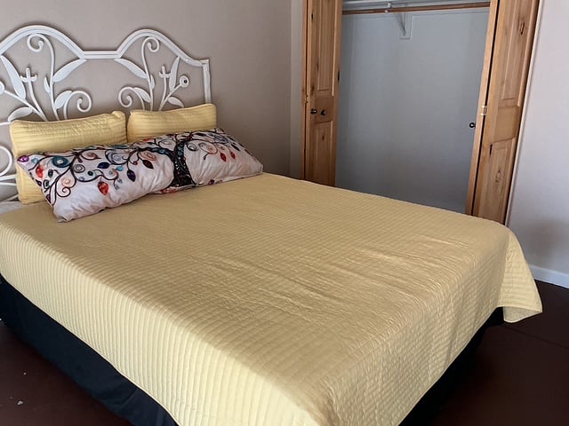 Bedroom 1. Queen bed.