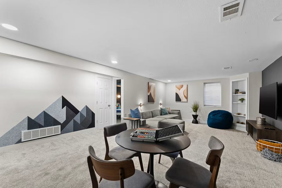 Basement living room