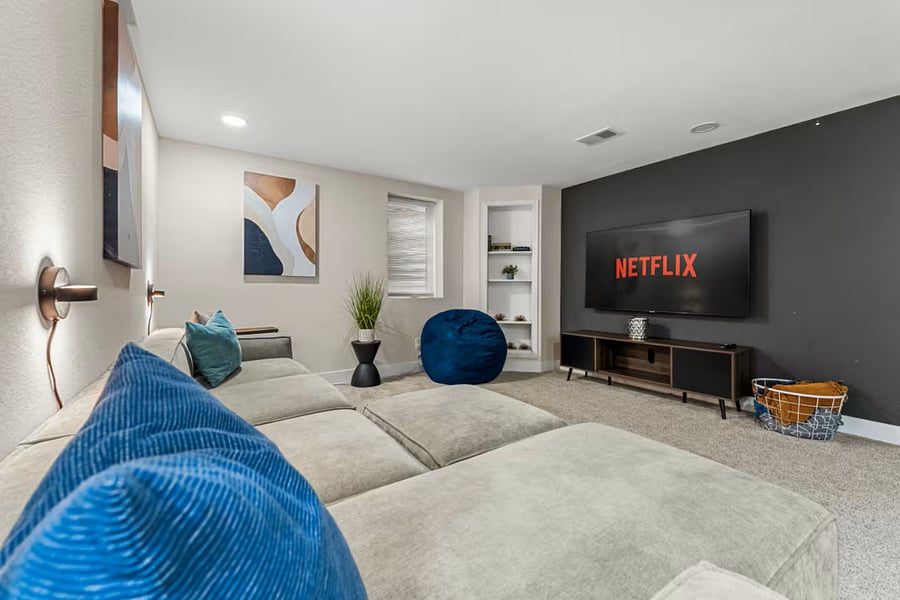Basement living room