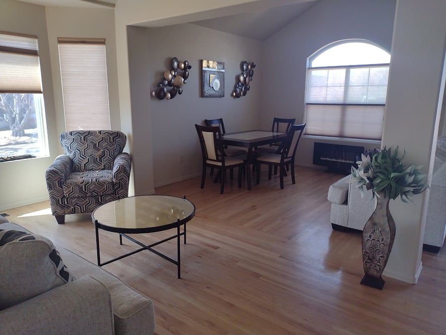 Entrance + Dining area