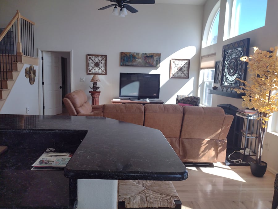Kitchen + TV room