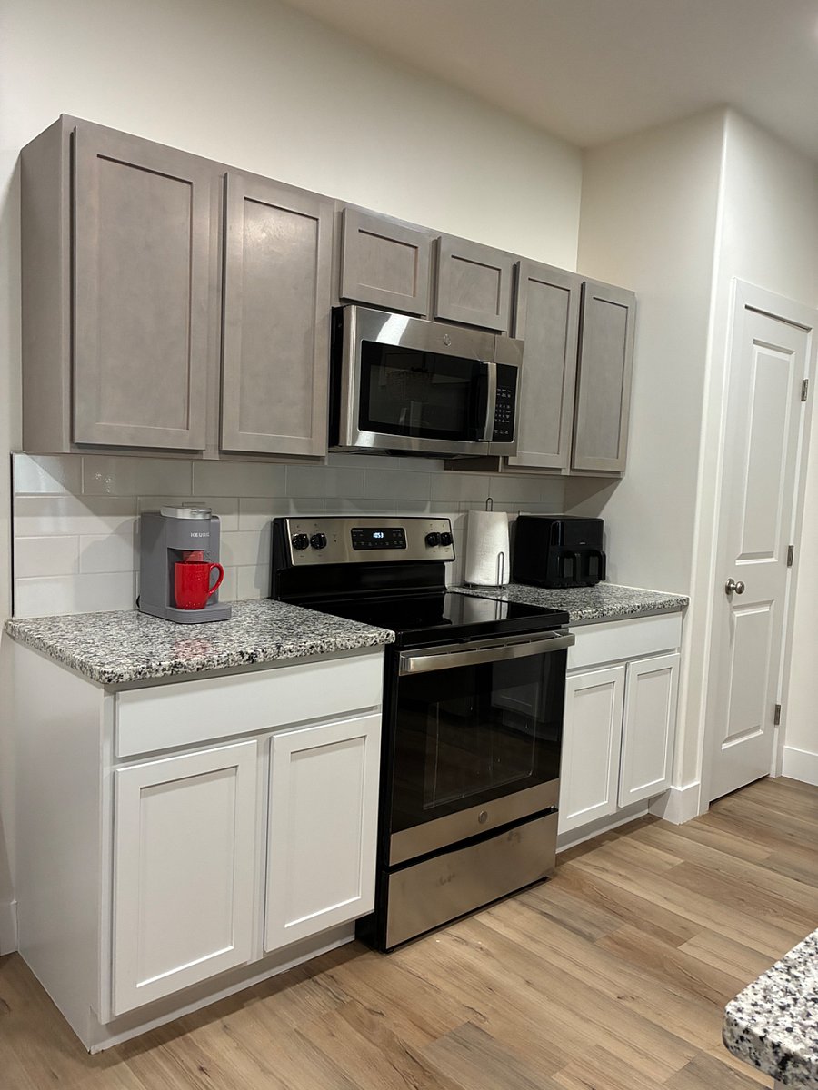 Stainless appliances, Keurig, and air fryer