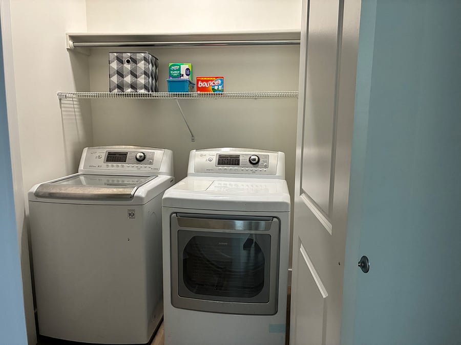 Full size washer and dryer