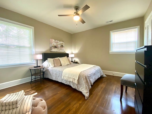 Queen Bedroom main level.