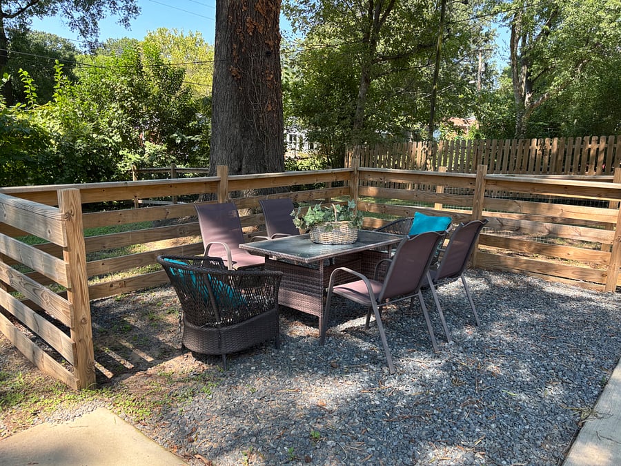 Back Yard Sitting Area