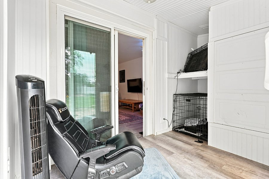 Dog palace and mud room (directly off of the living room):