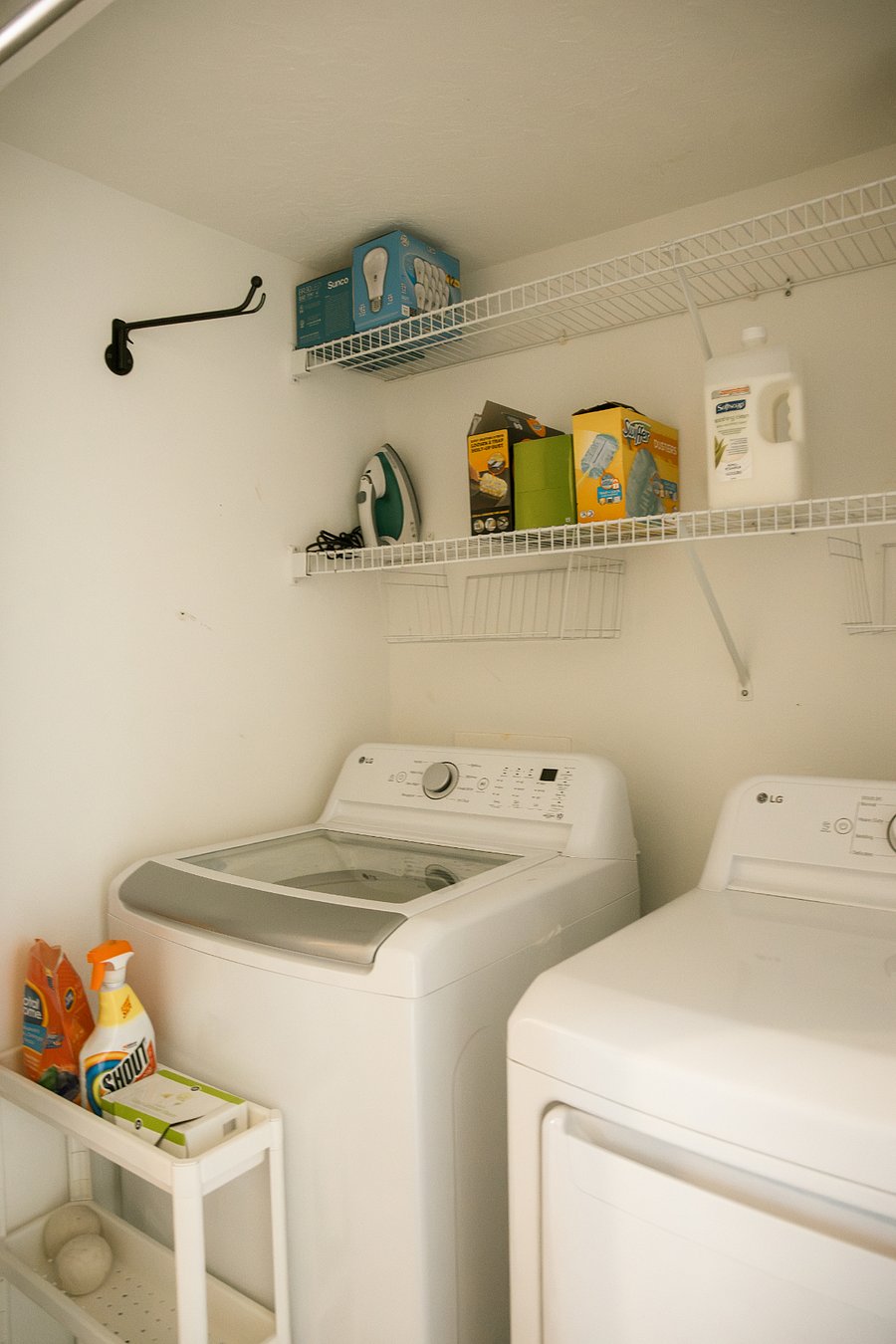 Washer/dryer off of the master bedroom