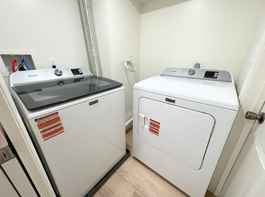 SHARED: Both units shares a laundry area. note that both door areas have locks to keep privacy to the other unit across.