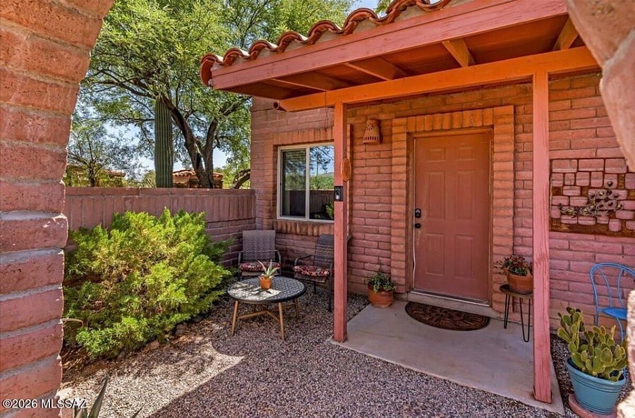 Private patio.