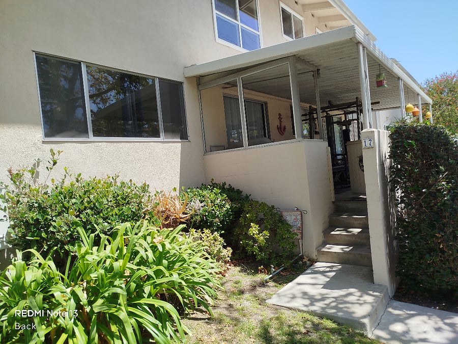 Back Entry Door on Patio