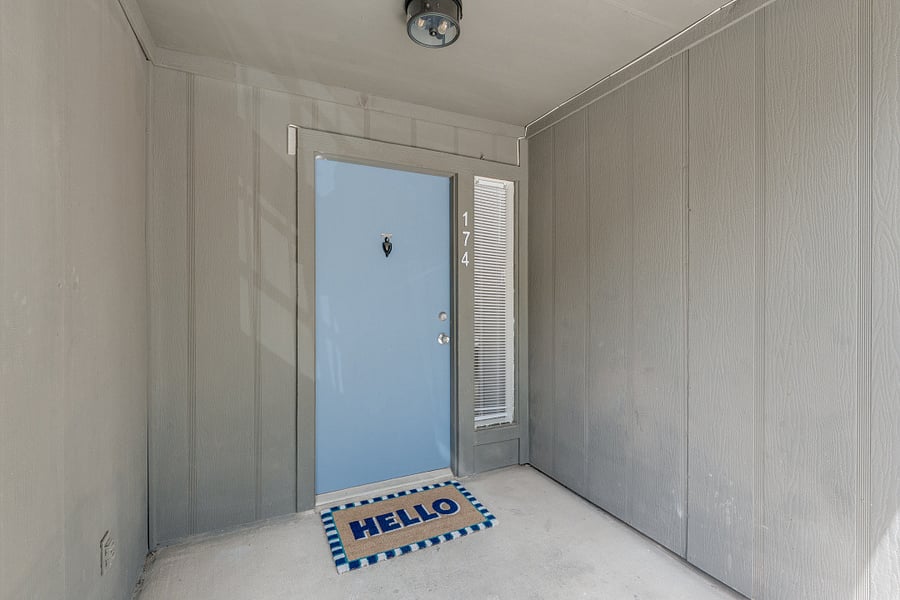 Your front door with smart lock