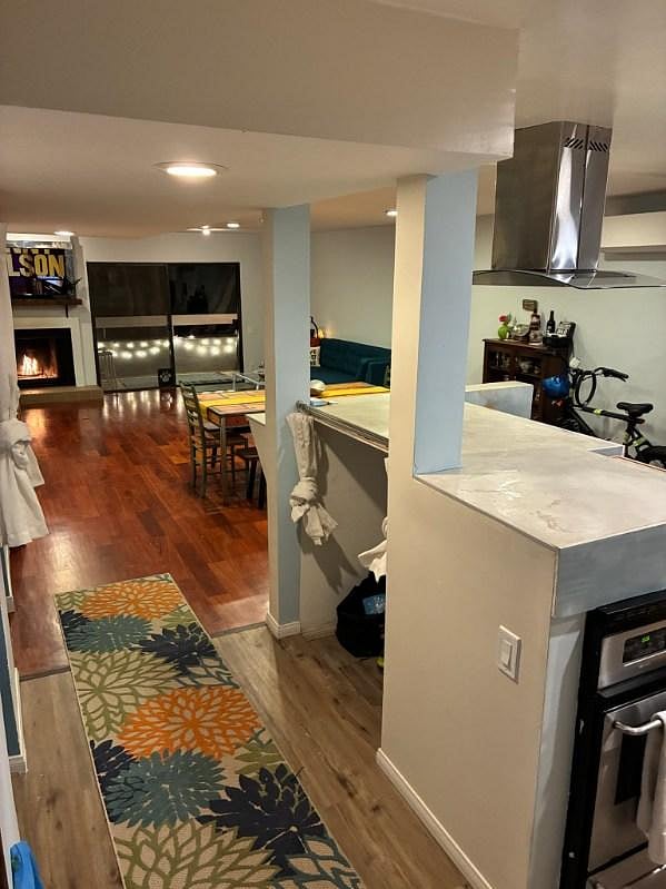 Common room and kitchen
