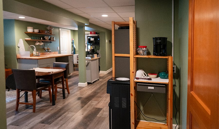 Coffee/Tea Bar, Pantry Closet, Water Dispenser