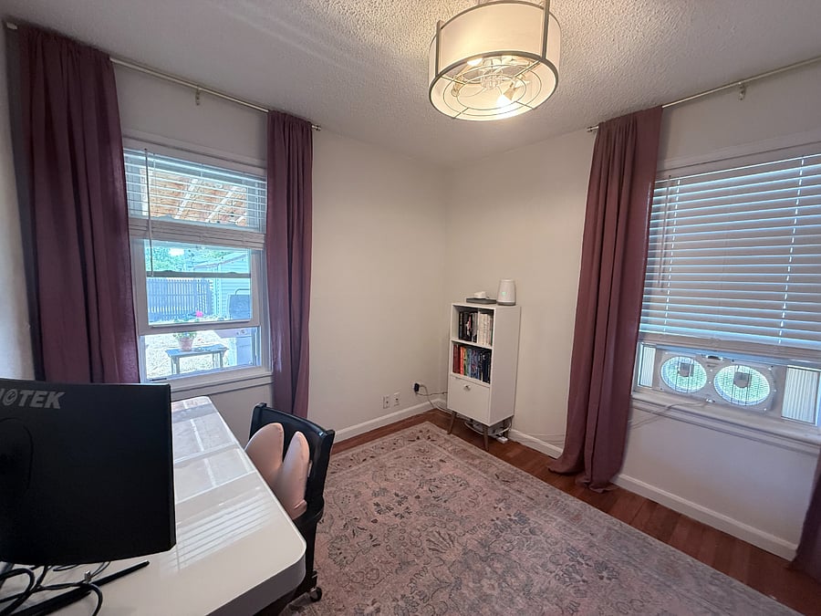 Bedroom Two: Currently set as an office, but can be transformed into a bedroom