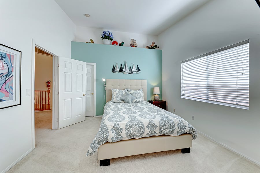 Bedroom #2 QUEEN BED & walk in Closet, 60" Giant Screen Smart TV