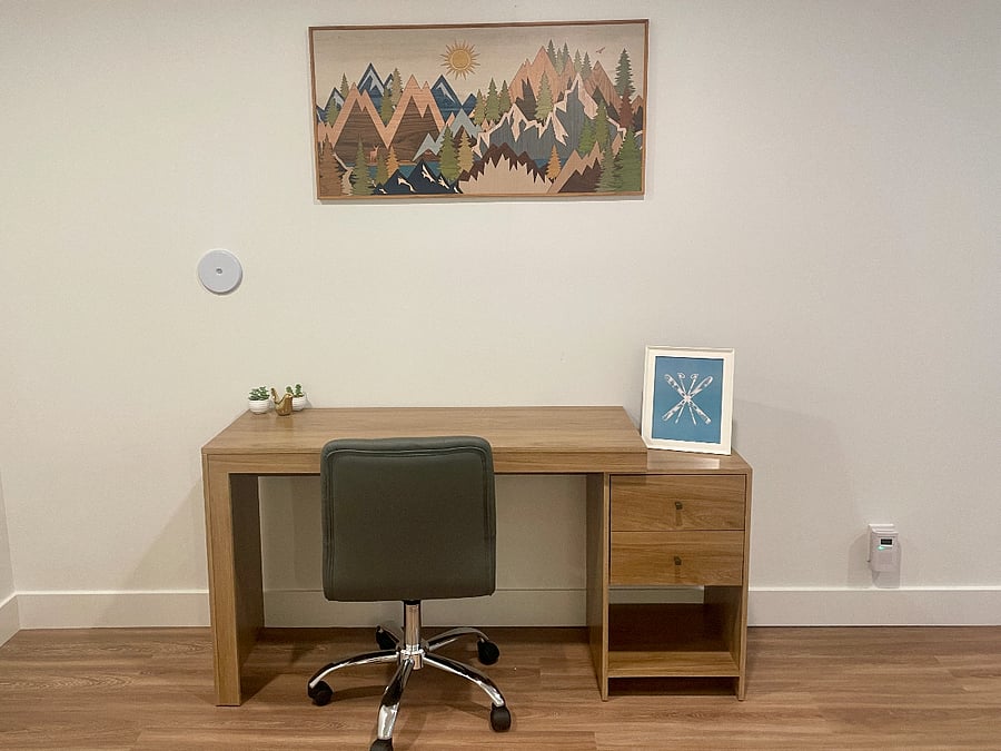 Separate office space.