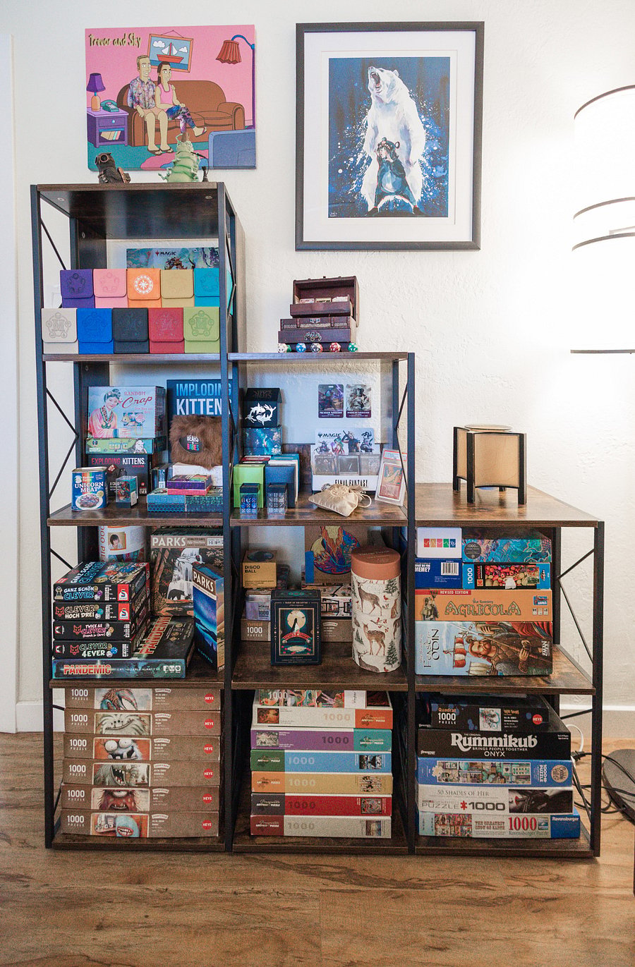 Games and puzzles in the indoor office / Bedroom #3
