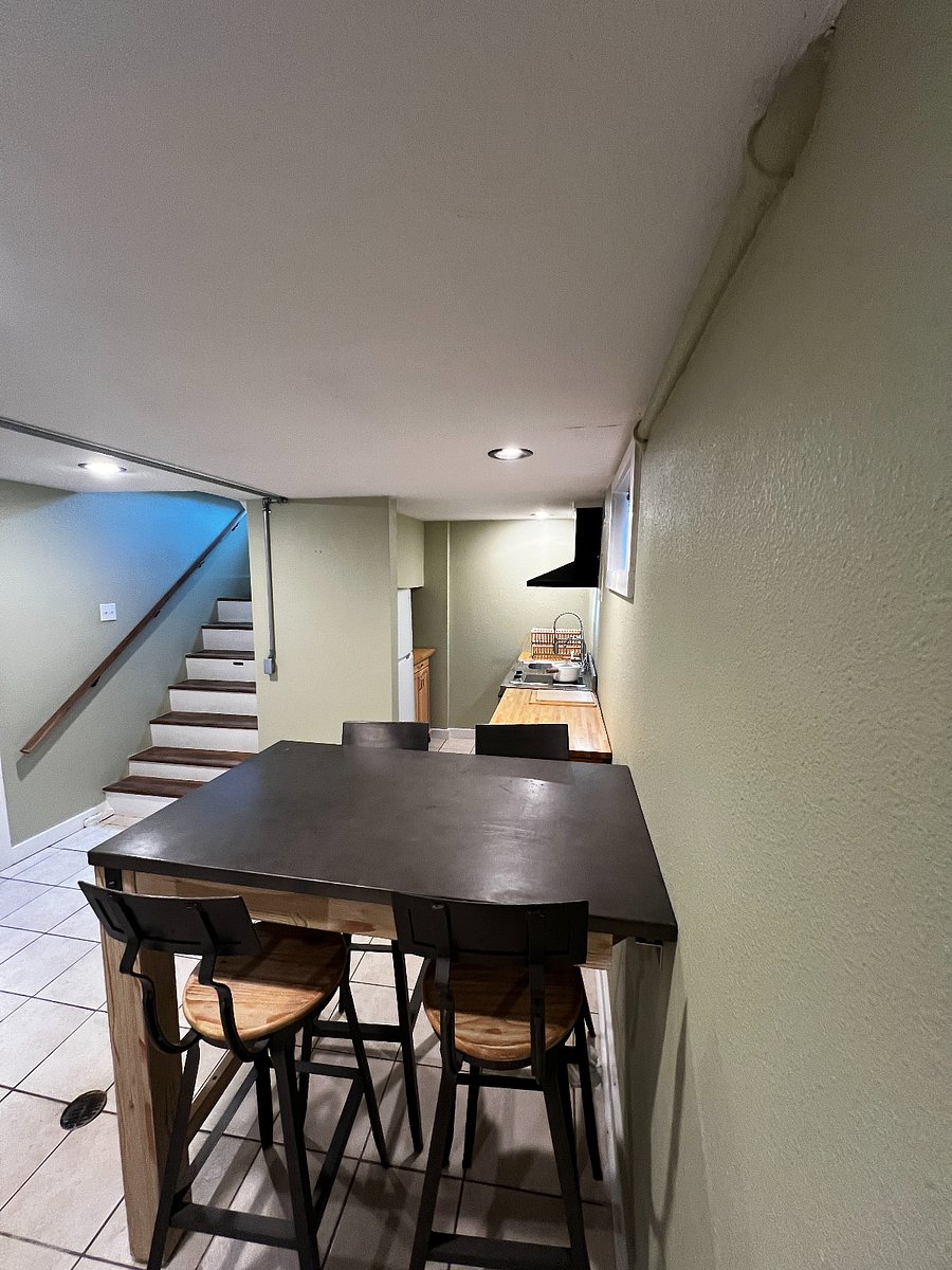 View of the kitchenette from the dining table