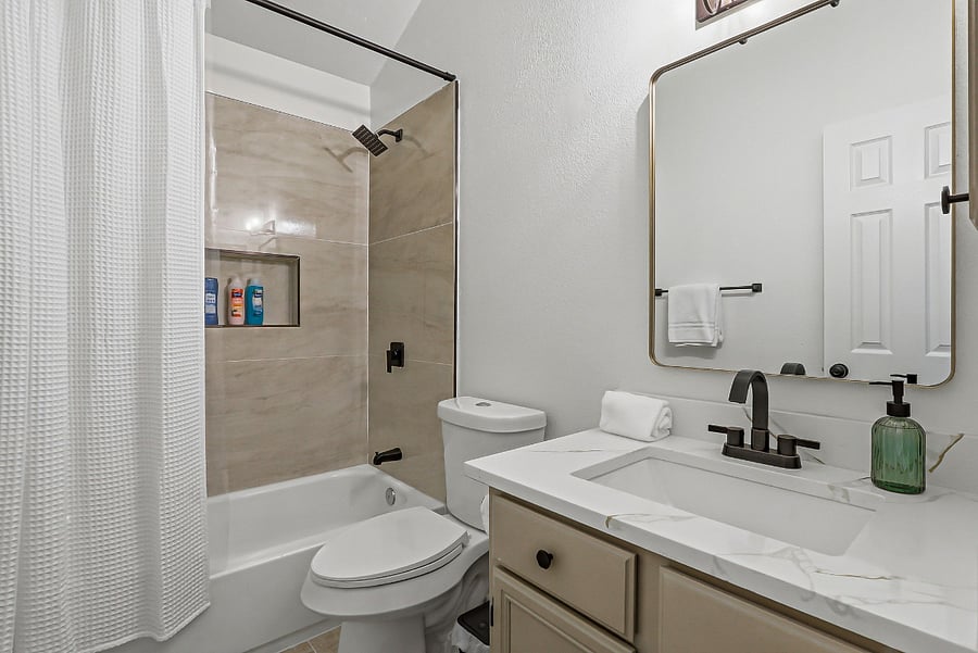 Upstairs hallway bathroom