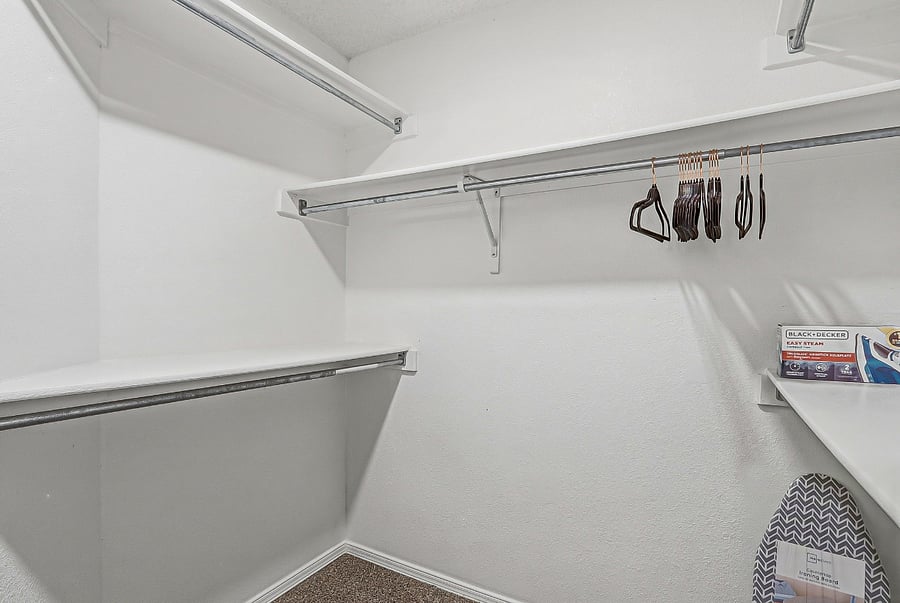 Primary closet