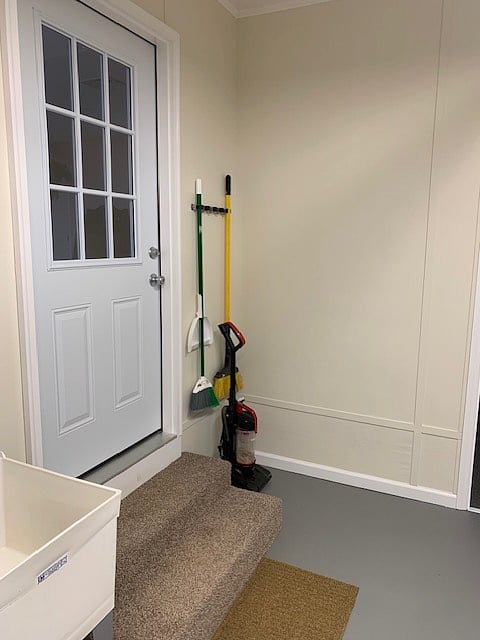 Entrance to Kitchen & Tool Storage