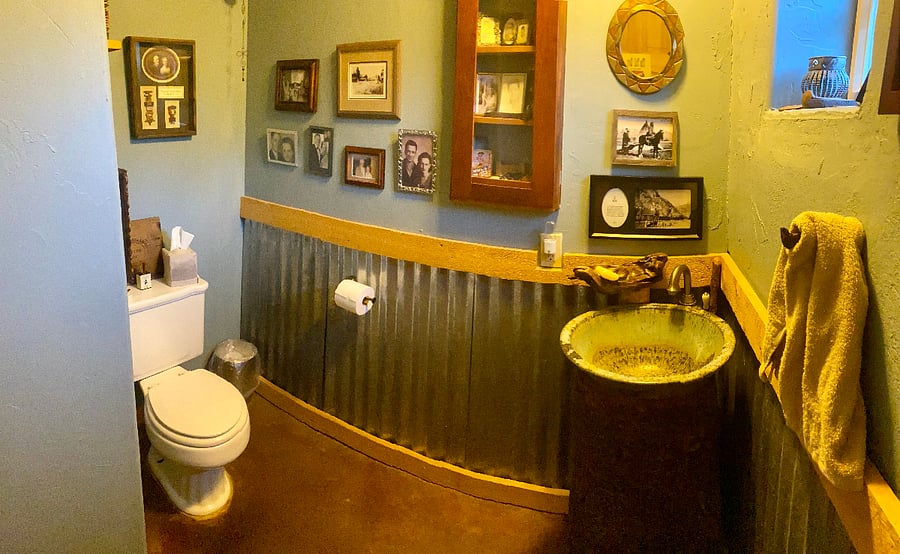 Upstairs half bath