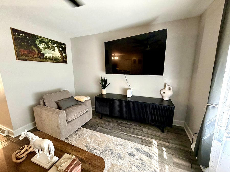 Living room with Smart TV